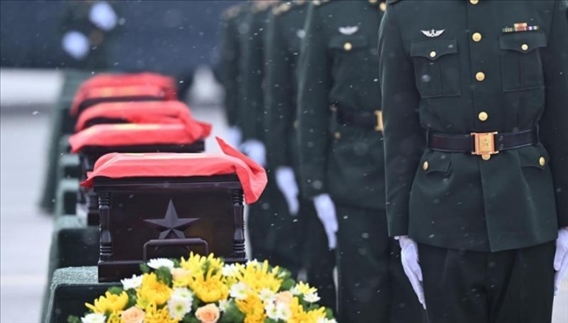 2023年11月，第十批在韓中國人民志愿軍烈士遺骸回到祖國