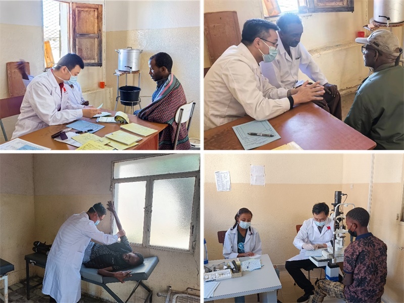 中國第17批援厄立特里亞醫(yī)療隊在科倫醫(yī)院開展巡診活動。中國第17批援厄立特里亞醫(yī)療隊供圖