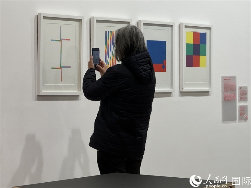 11月8日，觀眾在“瑞士經(jīng)典設(shè)計展”作品前駐足欣賞。人民網(wǎng) 謝瑩攝 