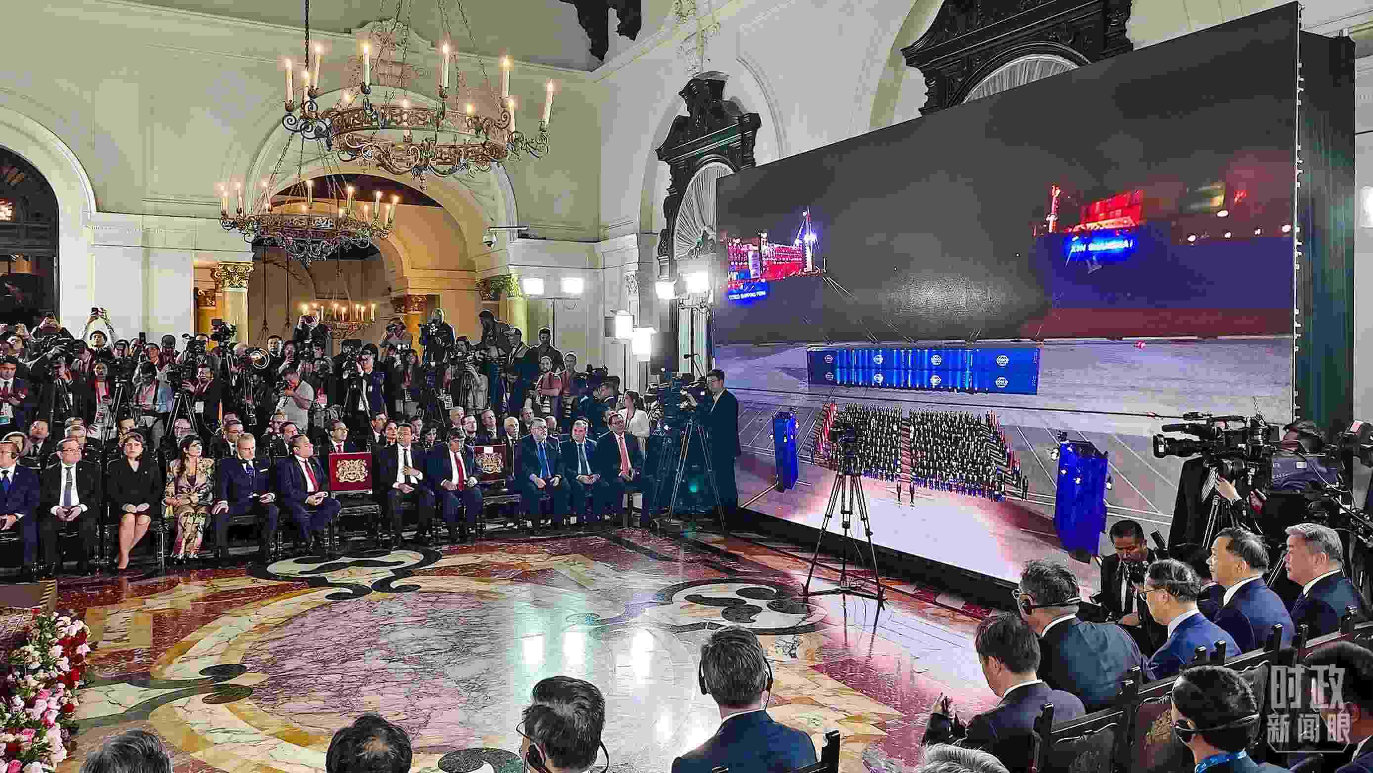 錢凱港開港儀式現(xiàn)場。（總臺央視記者韓銳拍攝）