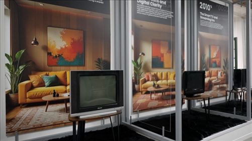 海信顯示技術(shù)展示畫作。海信南非公司供圖