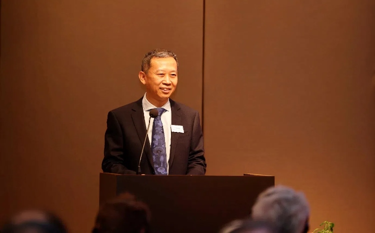 中國駐瑞典大使崔愛民應(yīng)邀出席論壇并致辭。中國駐瑞典大使館供圖