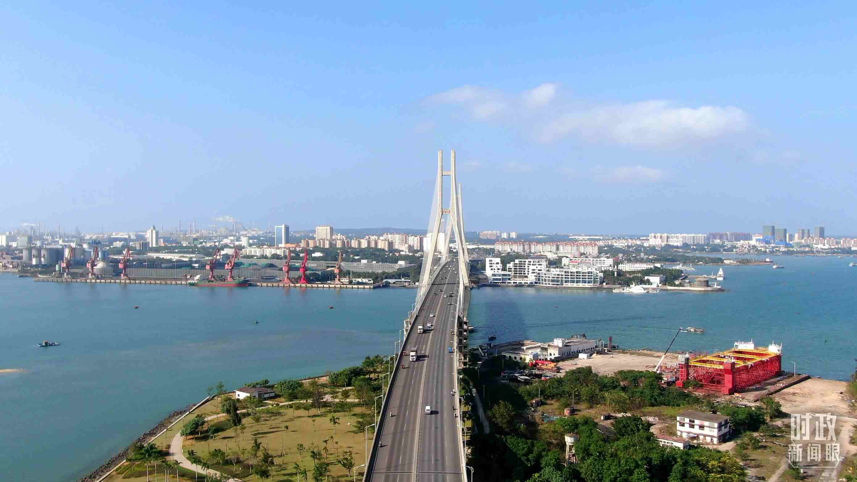 海南洋浦經(jīng)濟開發(fā)區(qū)。（總臺記者葉飛提供）