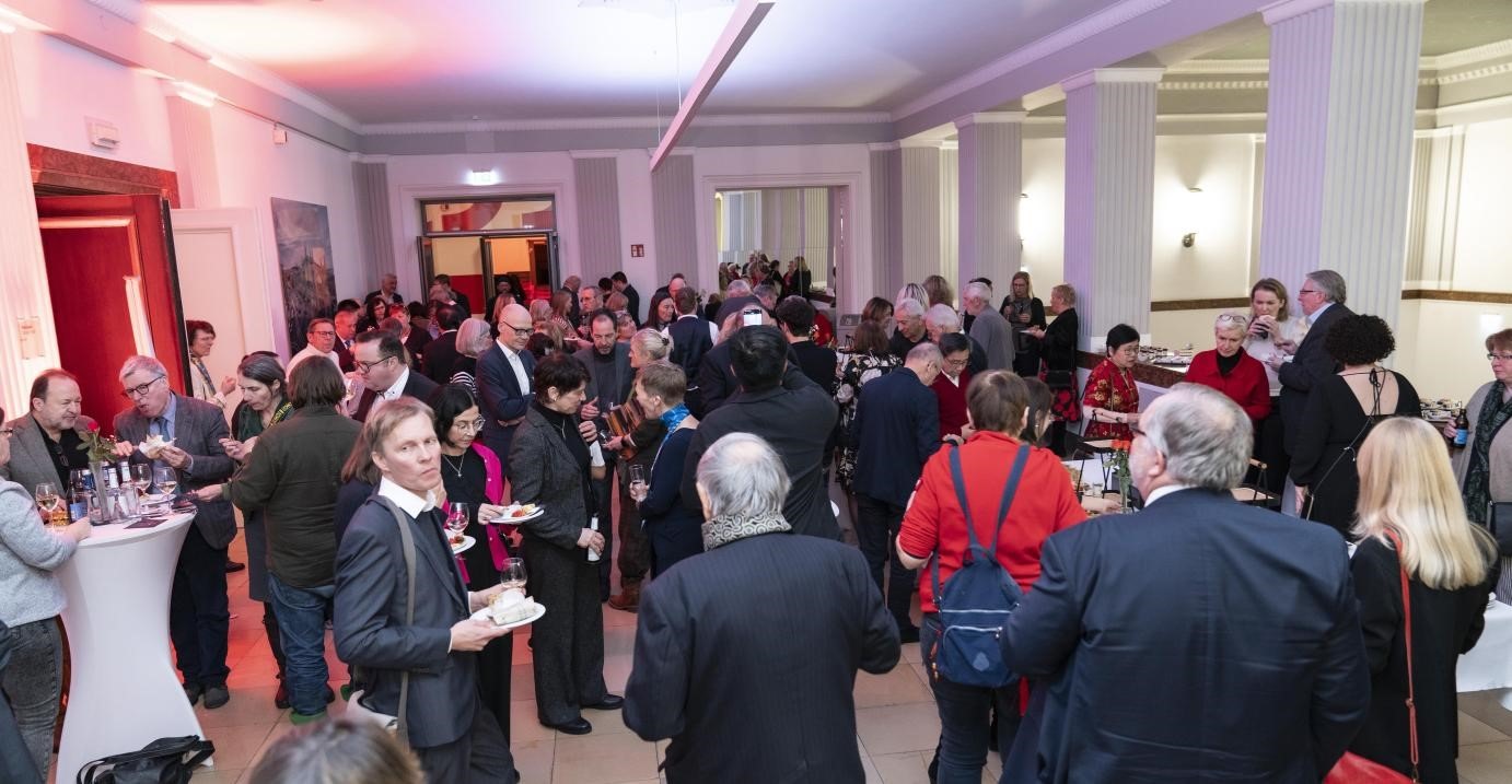 圖為新春酒會(huì)現(xiàn)場(chǎng)。紐倫堡-埃爾蘭根孔子學(xué)院供圖