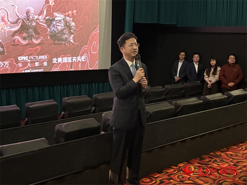 中國駐舊金山總領(lǐng)事張建敏現(xiàn)場致辭 鄧圩攝