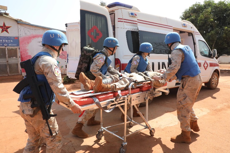 演練現場。張曉昆攝。