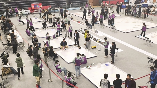 比賽現(xiàn)場。北京建筑大學(xué)供圖