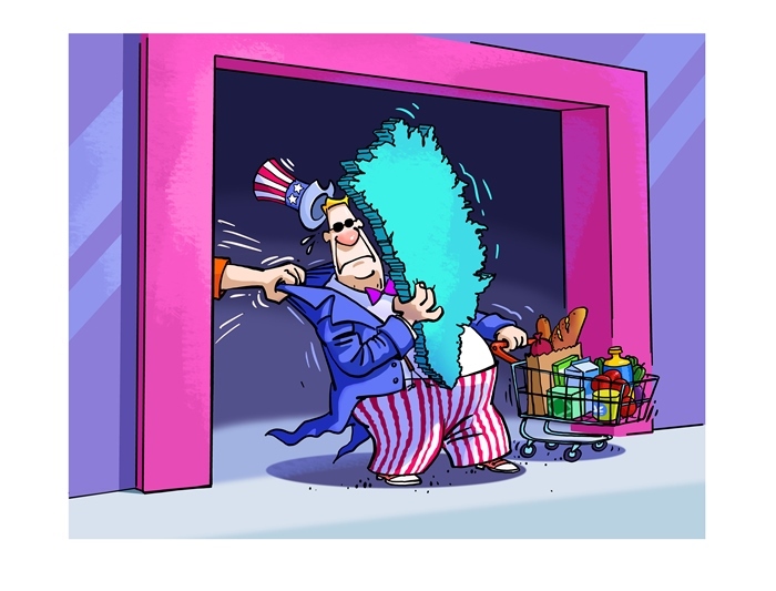 漫畫作者：馬宏亮（人民網(wǎng)版權(quán)圖片，未經(jīng)授權(quán)請勿轉(zhuǎn)載。）